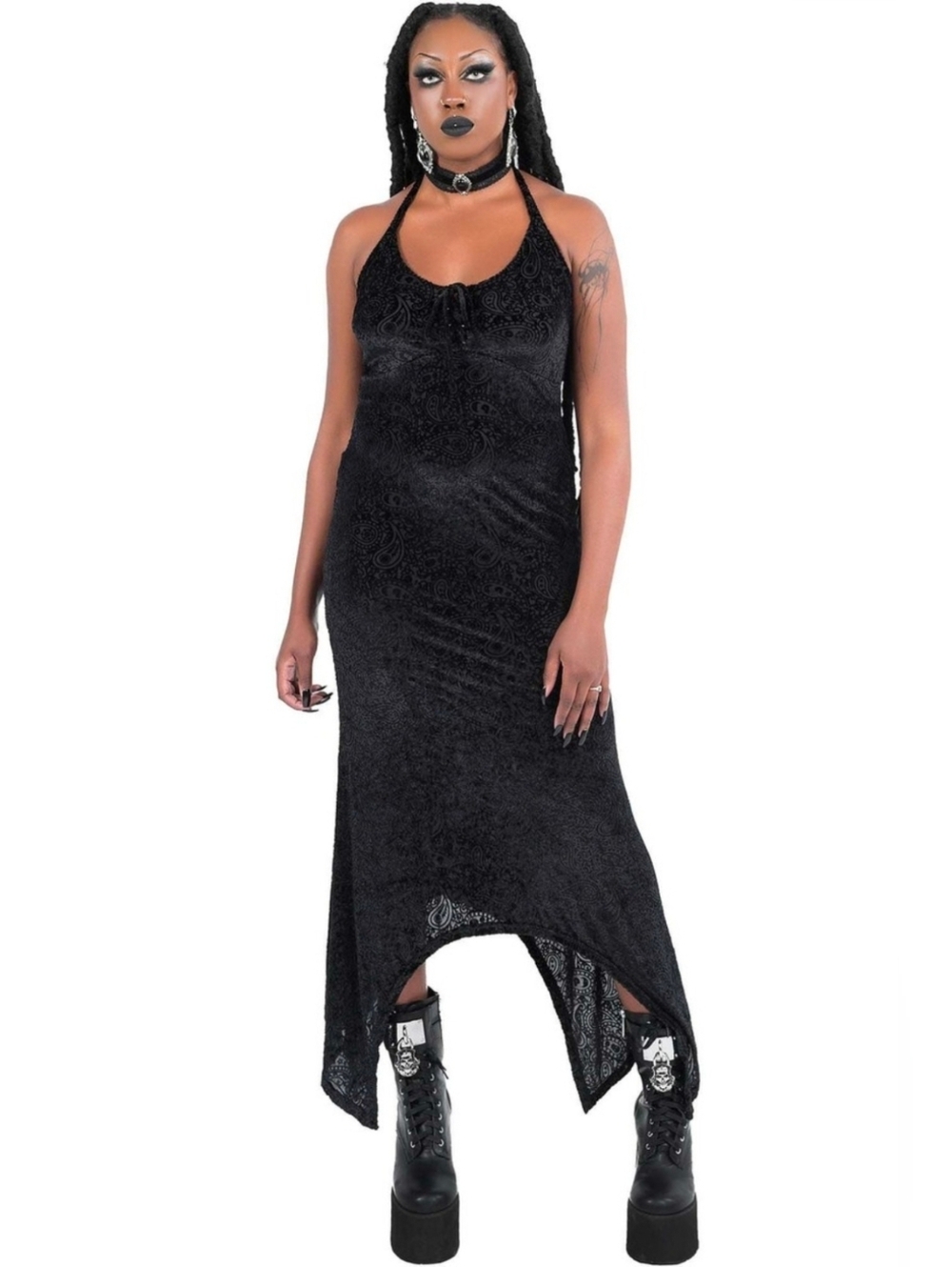 Killstar Starry Eyed Maxi Dress Black NWOT 3X US size 16/18